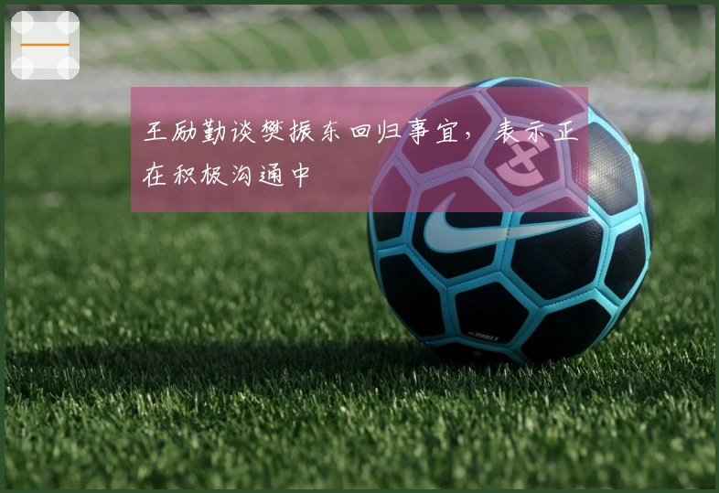 王励勤谈樊振东回归事宜，表示正在积极沟通中